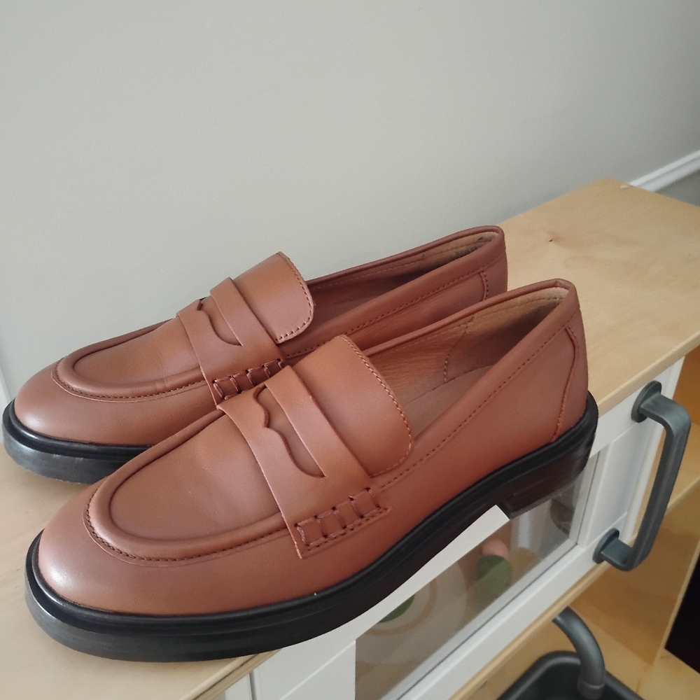 Madewell Brown Leather Loafers